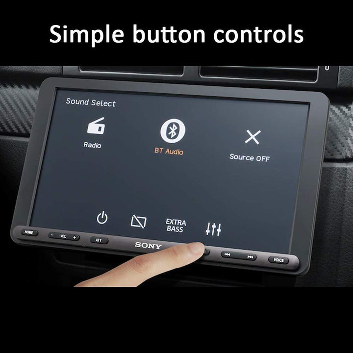 Sony Car Stereo XAV-AX8000 22.7 cm (8.95 inch) Large Screen Digital Media Receiver with Bluetooth, Android Auto, Apple Car Play, WebLink™ Cast, PRE Out - 3 x 5V, Output Power - 55W x 4