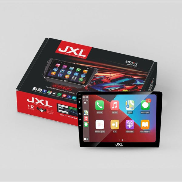 JXL 9 Inch HD 1280P Car Android Stereo 4GB RAM/32GB ROM with MTK (TS9) Processor Wireless Android Auto and Wireless Apple Car Play Gorilla Glass IPS Display