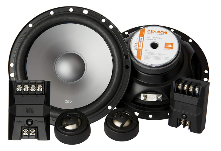JBL Stage1621F - 350W 6"(16Cm), 2 Way Coaxial Speaker, Polypropylene Woofer Cone, Mylar Balanced Dome Tweeter (No Grill) - Black