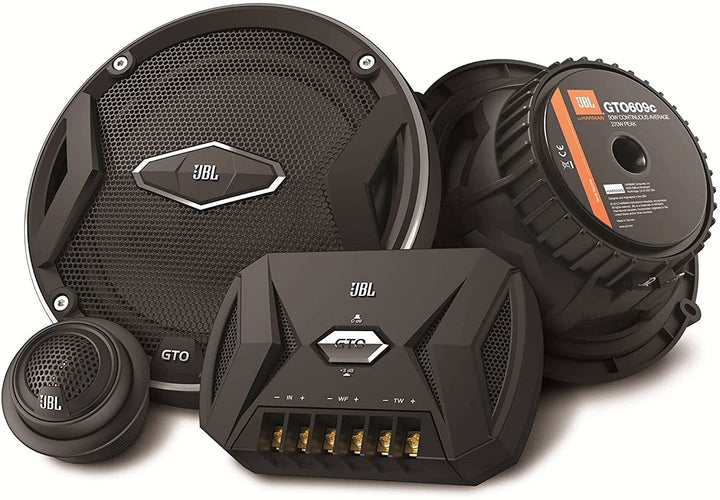JBL Stage1621F - 350W 6"(16Cm), 2 Way Coaxial Speaker, Polypropylene Woofer Cone, Mylar Balanced Dome Tweeter (No Grill) - Black