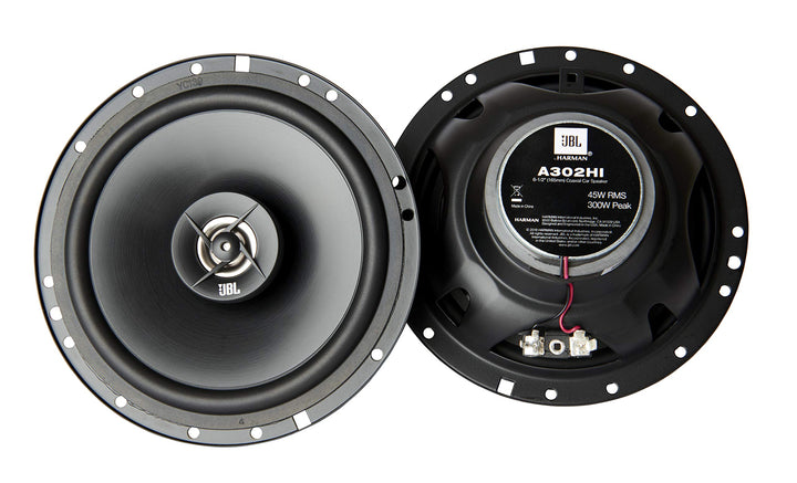 JBL Stage1621F - 350W 6"(16Cm), 2 Way Coaxial Speaker, Polypropylene Woofer Cone, Mylar Balanced Dome Tweeter (No Grill) - Black